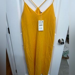 Never worn mustard yellow Zara dress